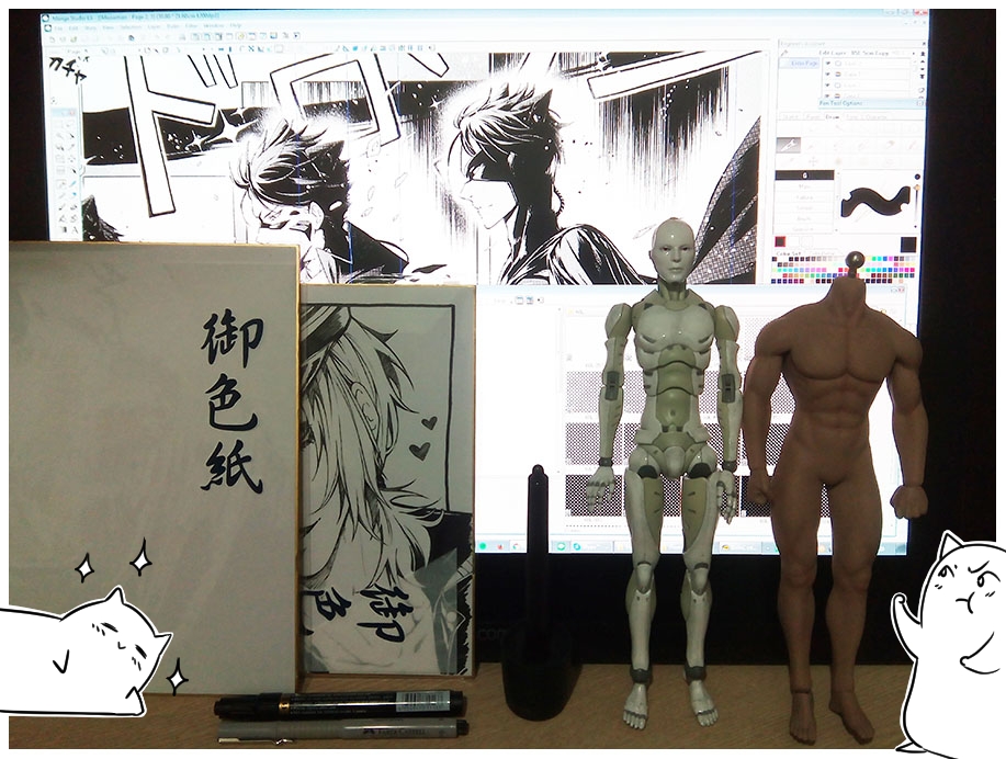 Working all digital makes it easy to revise works. Working all digital makes it easy to revise works.