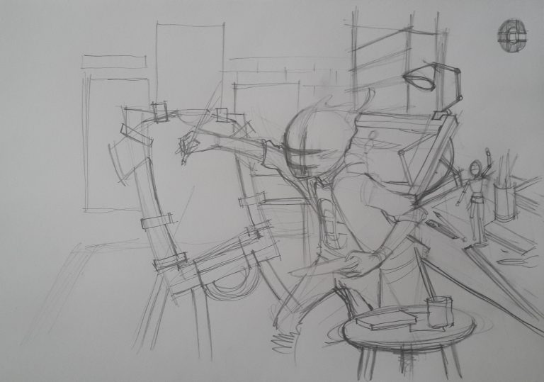 Action drawing of… a character drawing! Action drawing of… a character drawing!