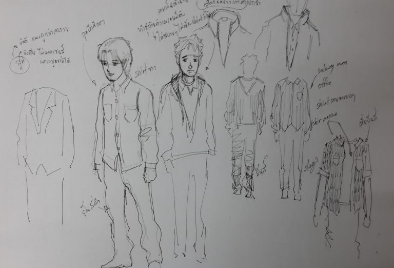 Some character designs of the main character of “Turning-Point.” Some character designs of the main character of “Turning-Point.”