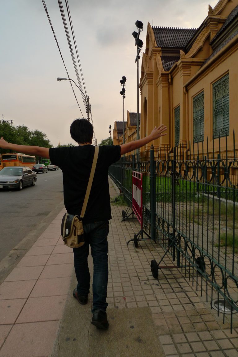 Preau walking the streets of his home, Bangkok. Preau walking the streets of his home, Bangkok.