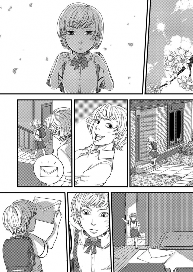 A page from Salvatore’s award winning piece “A smiling tree” (SMA-EX1). A page from Salvatore’s award winning piece “A smiling tree” (SMA-EX1).