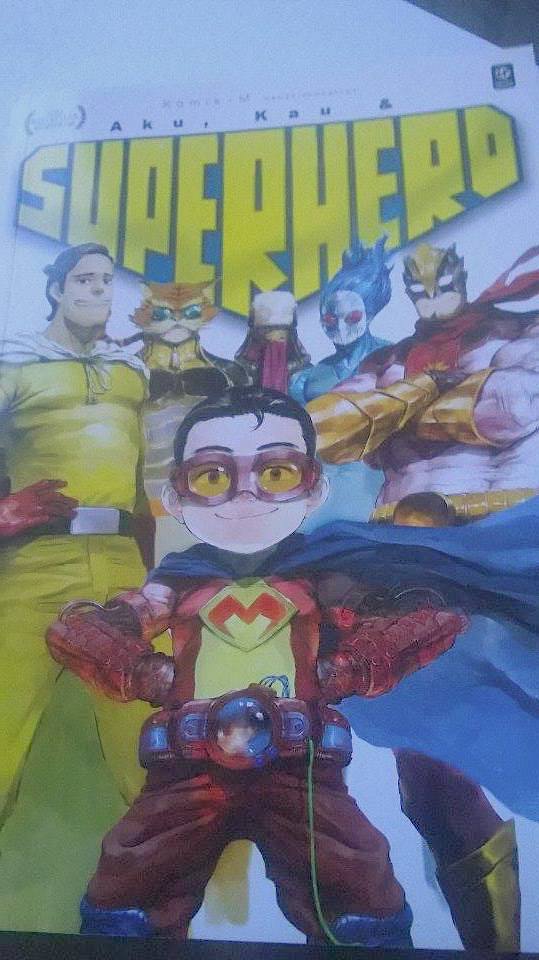 Hyrohiku was inspired by Japanese and American comic characters when he made the cover of “Superhero.” Hyrohiku was inspired by Japanese and American comic characters when he made the cover of “Superhero.”