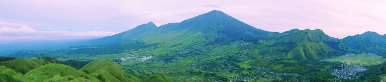 The peaks, hills, and valleys of Rinjani Mountain. The peaks, hills, and valleys of Rinjani Mountain.