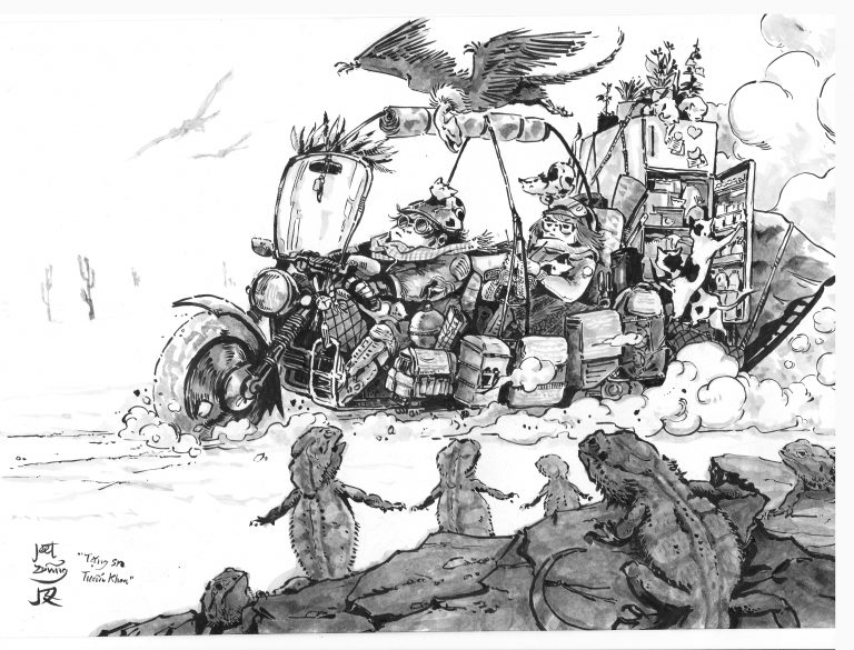 The Vietnamese traditional art style used to sketch a large motorcycle. The Vietnamese traditional art style used to sketch a large motorcycle.