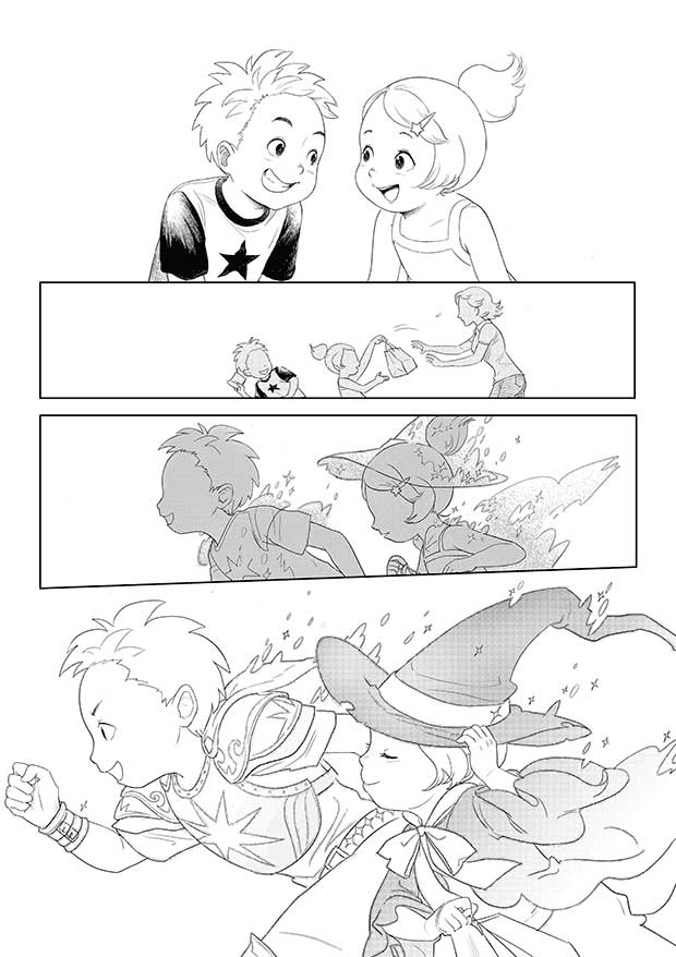 The blank space made the transformation clear and understandable in “Delivery Quest” (SMA6). The blank space made the transformation clear and understandable in “Delivery Quest” (SMA6).