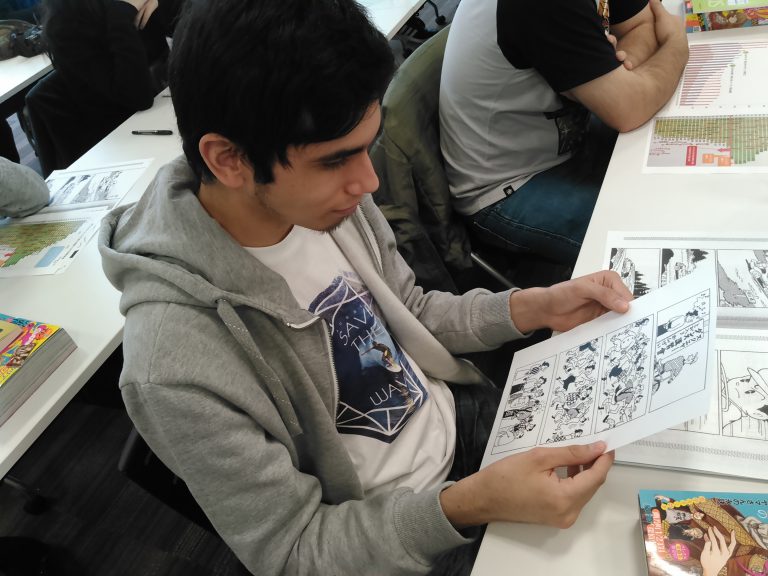JIM studying how manga changed over the years.