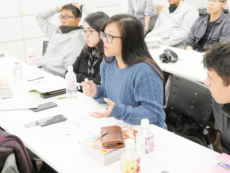 Chess’s Tessa giving her short KSTK (Ki-Sho-Ten-Ketsu) story for the workshop.